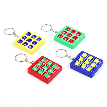 Tic Tac Toe Game Keychain - Educational Toy for Parties and Prizes