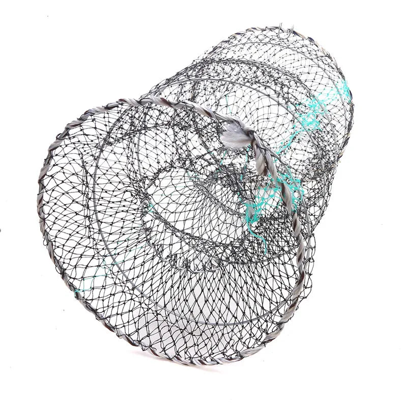 Portable Foldable Crab Trap Net for Fishing - Collapsible Shrimp &amp; Lobster Cage