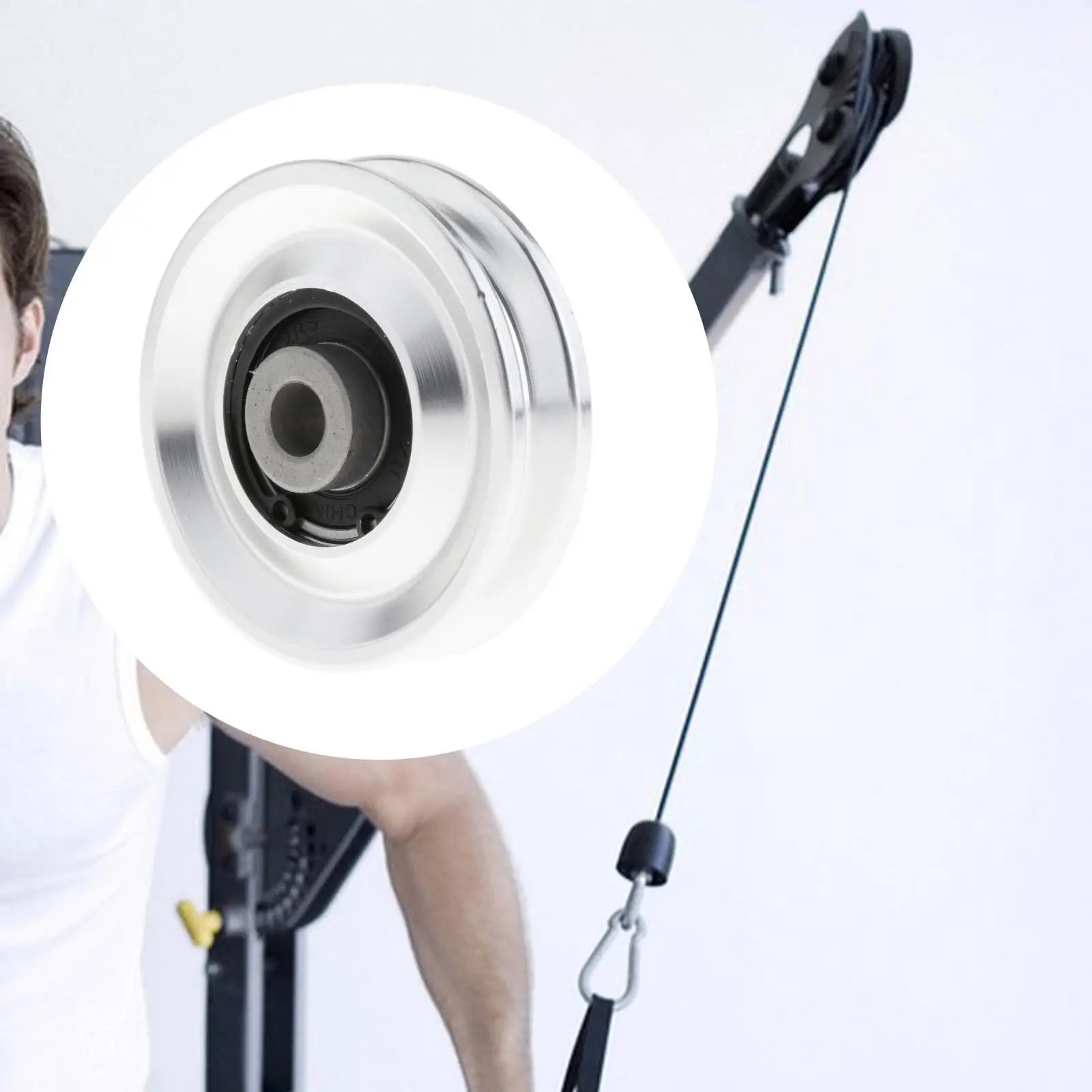 Universal Bearing Pulley Wheel - Durable Aluminum Alloy Gym Equipment