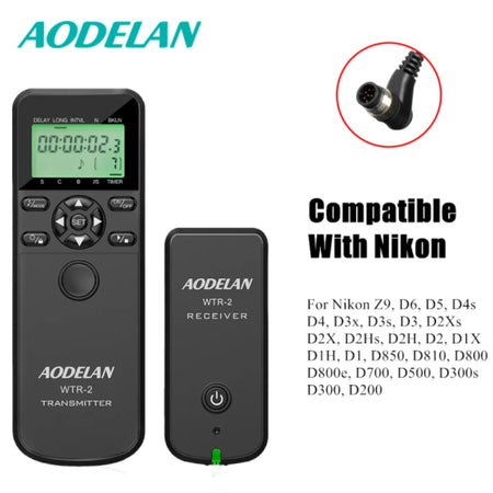 AODELAN Wireless Remote Timer &amp; Trigger for Canon, Nikon, Sony With N8 Cable / China