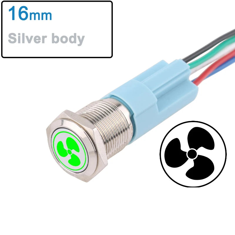 DIANQI Metal Push Button Switch &ndash; Durable Stainless Steel Construction