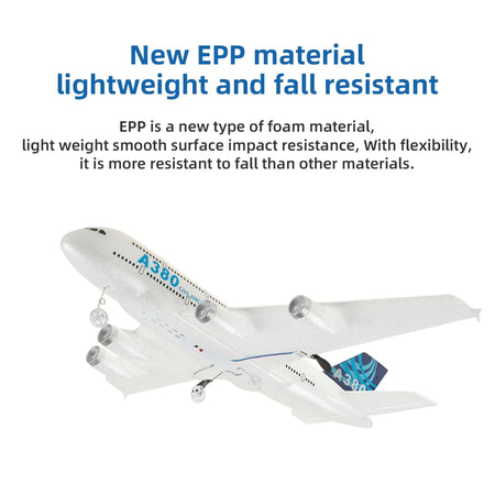 3Ch 2Ch A380 RC Plane Glider &ndash; Easy To Control Foam Aircraft