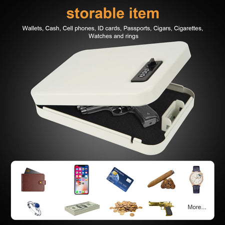 Dialing Wheel Password Gun Safe Box &ndash; Three Digit Security