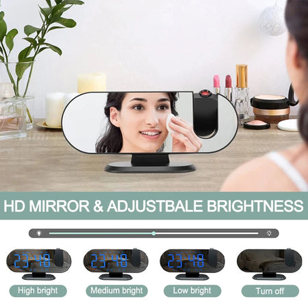 Virwir Mini Camera &ndash; 1080P WiFi Projection Alarm Clock