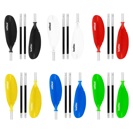 Adjustable Aluminium Kayak Paddle, 4-Piece, Efficient Blade Design