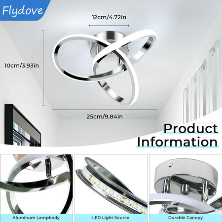 Trefoil Modern LED Ceiling Light &ndash; Dimmable Ambience