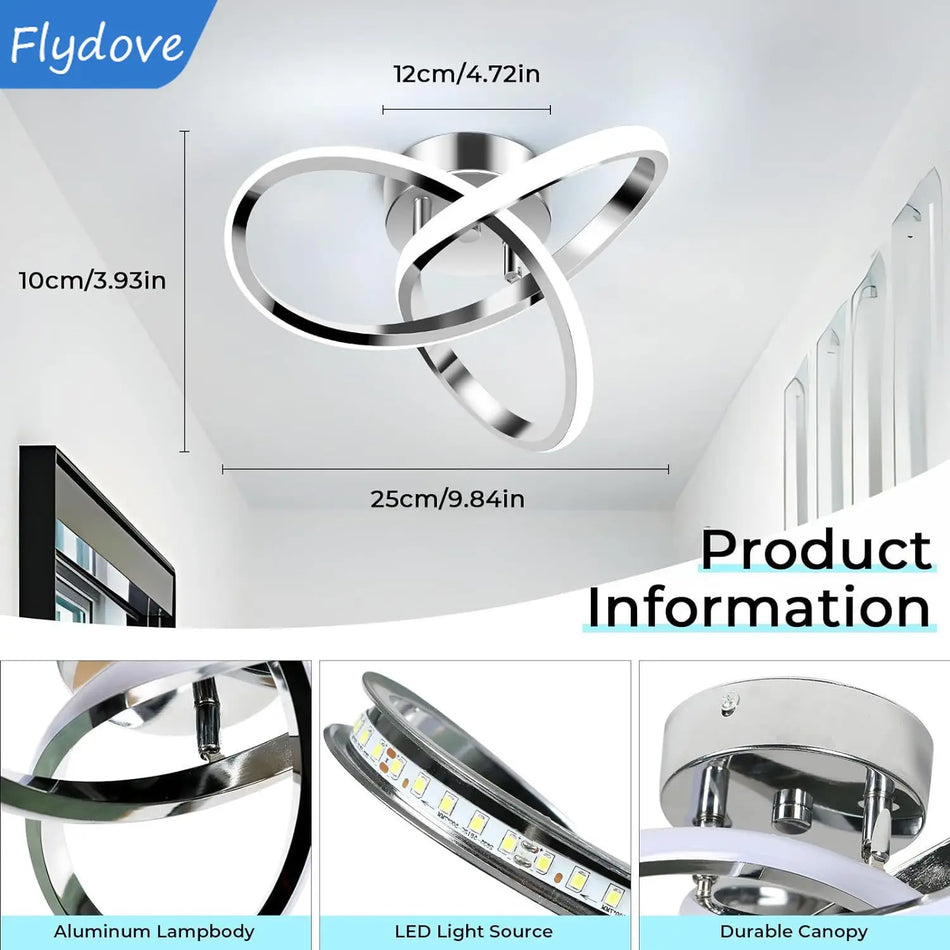 Trefoil Modern LED Ceiling Light &ndash; Dimmable Ambience