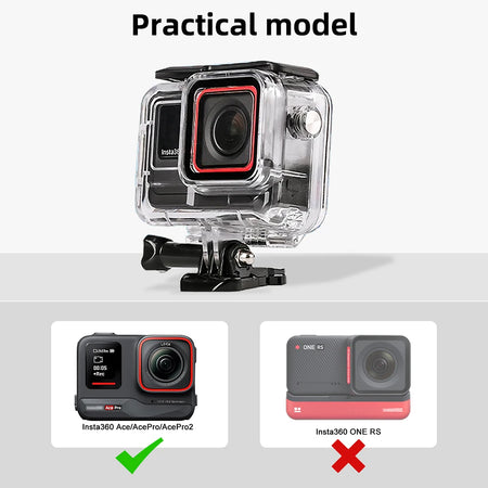 Waterproof Housing for Insta360 Ace Pro 2 &amp; Ace Pro - 60M Dive Case Protector