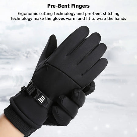 Winter Gloves - Warm Windproof Rainproof Non Slip Palm