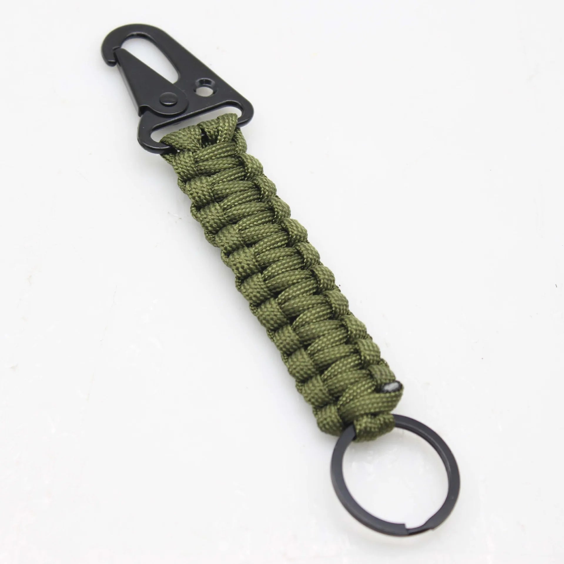 Paracord Keychain Ring Survival Kit &ndash; Eight Color Options Amry Green