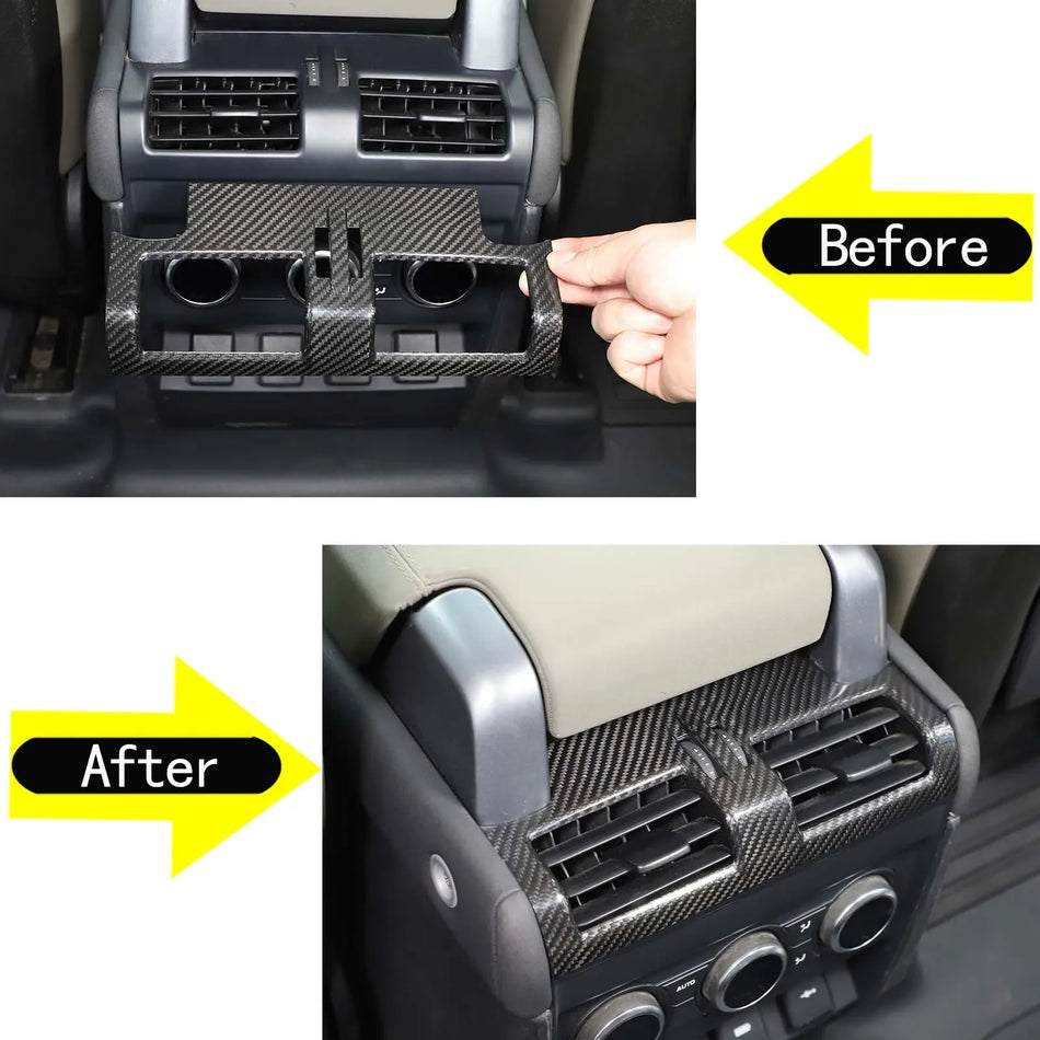 Cornice posteriore in fibra di carbonio reale per uscita aria per Defender 110