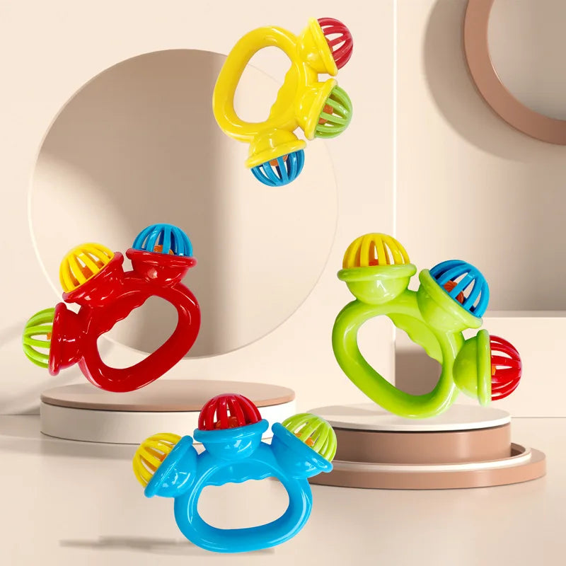 Geometric Shaped Rattle Toy for Infants - Soothing Sound for Newborns
