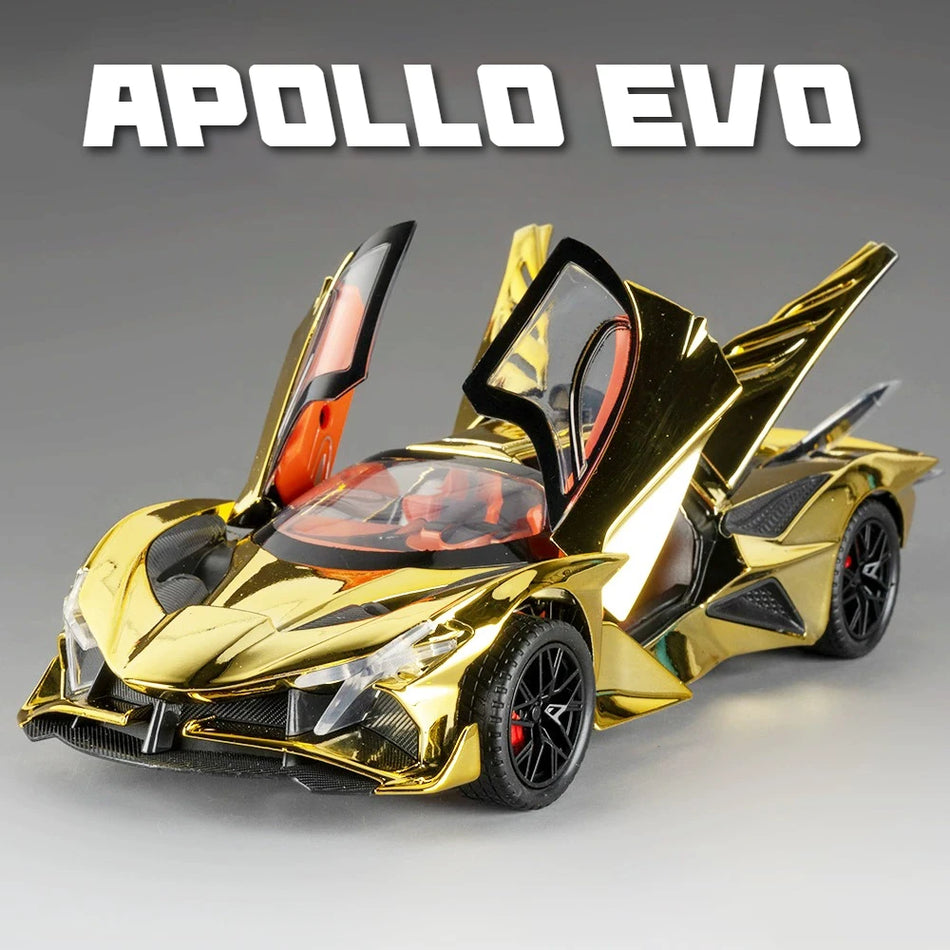 Apollo Evo IE Diecast Auto Model, 1:24 Schaal, Legering Carrosserie, Open Deuren