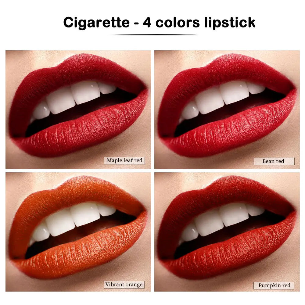Creative Cigarette Lipstick Set - Long Lasting Matte Velvet Tint