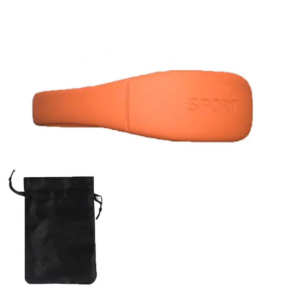 Silicone Patella Tendon Knee Straps | Elastic Knee Support for Sports Orange 1 piece