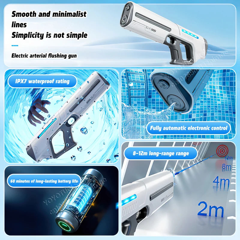 Children's Electric Water Gun - Large Capacity, Fully Automatic, Perfect for Summer Fun