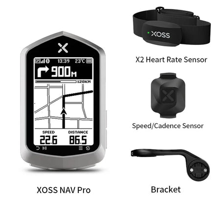 Xoss Nav Pro &ndash; Upgraded GPS Cycling Navigation Nav Pro Set D
