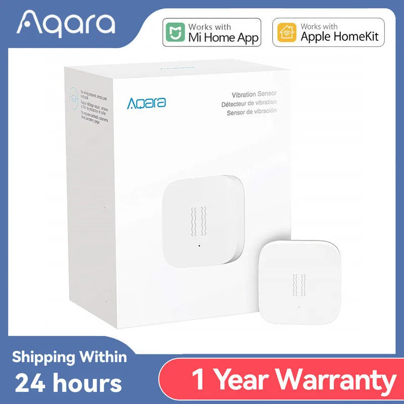 Detector de vibrații fără fir Zigbee pentru sticlă pentru securitate în smart home