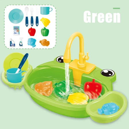 Kitchen Sink Toys Pretend Play Set &ndash; Non Electric Dishwasher green