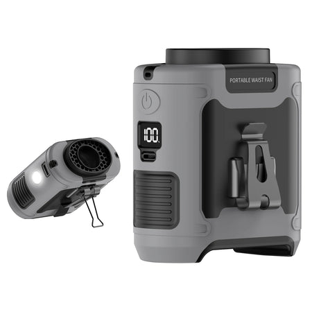 Socoolfan 20000mAh &ndash; Powerful Portable Neck Fan with Power Bank 10000mAh Gray