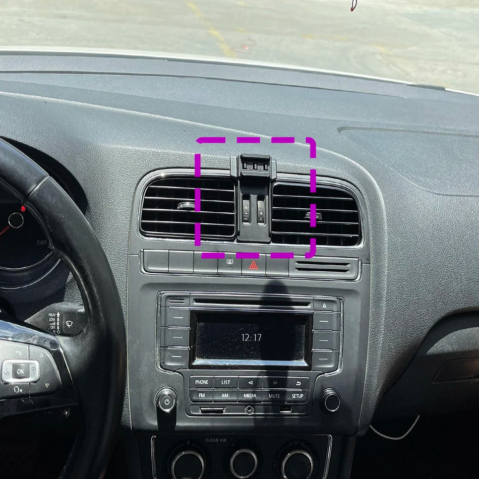 VW Polo Bil Telefonhållare Med Trådlös Laddningsfäste Bas