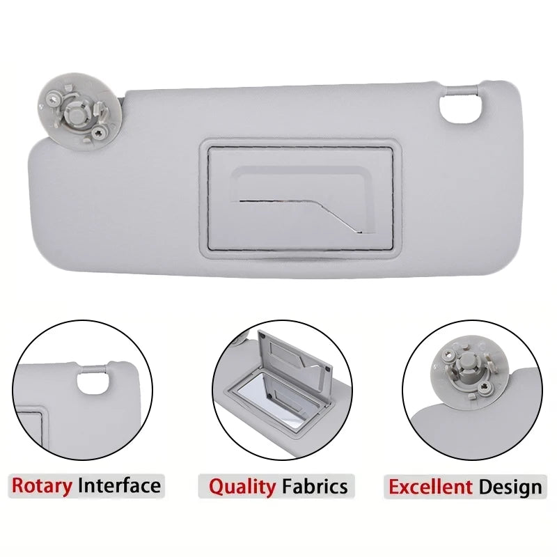 Chevrolet Sonic saules aizsargs pelēks ar grima spoguli 2012-2018 saderīgs ar GM mazajām automašīnām