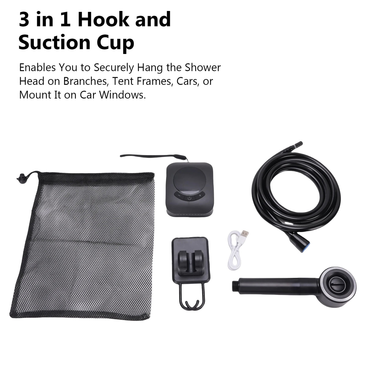 Camping Shower 3.6V 8000mAh &ndash; Large Capacity Battery