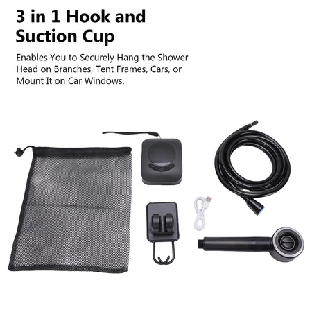 Camping Shower 3.6V 8000mAh &ndash; Large Capacity Battery