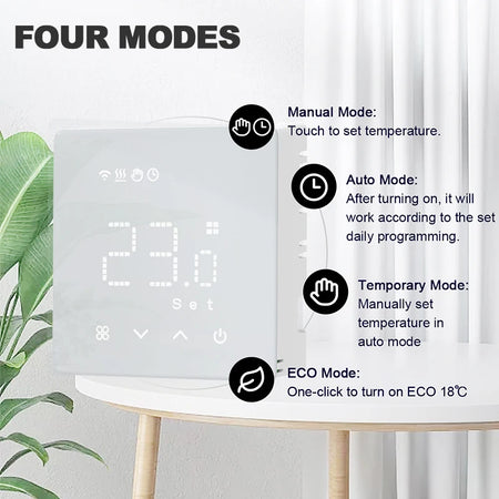 Tuya Smart Thermostat V9BW &ndash; Voice Assistant Compatible
