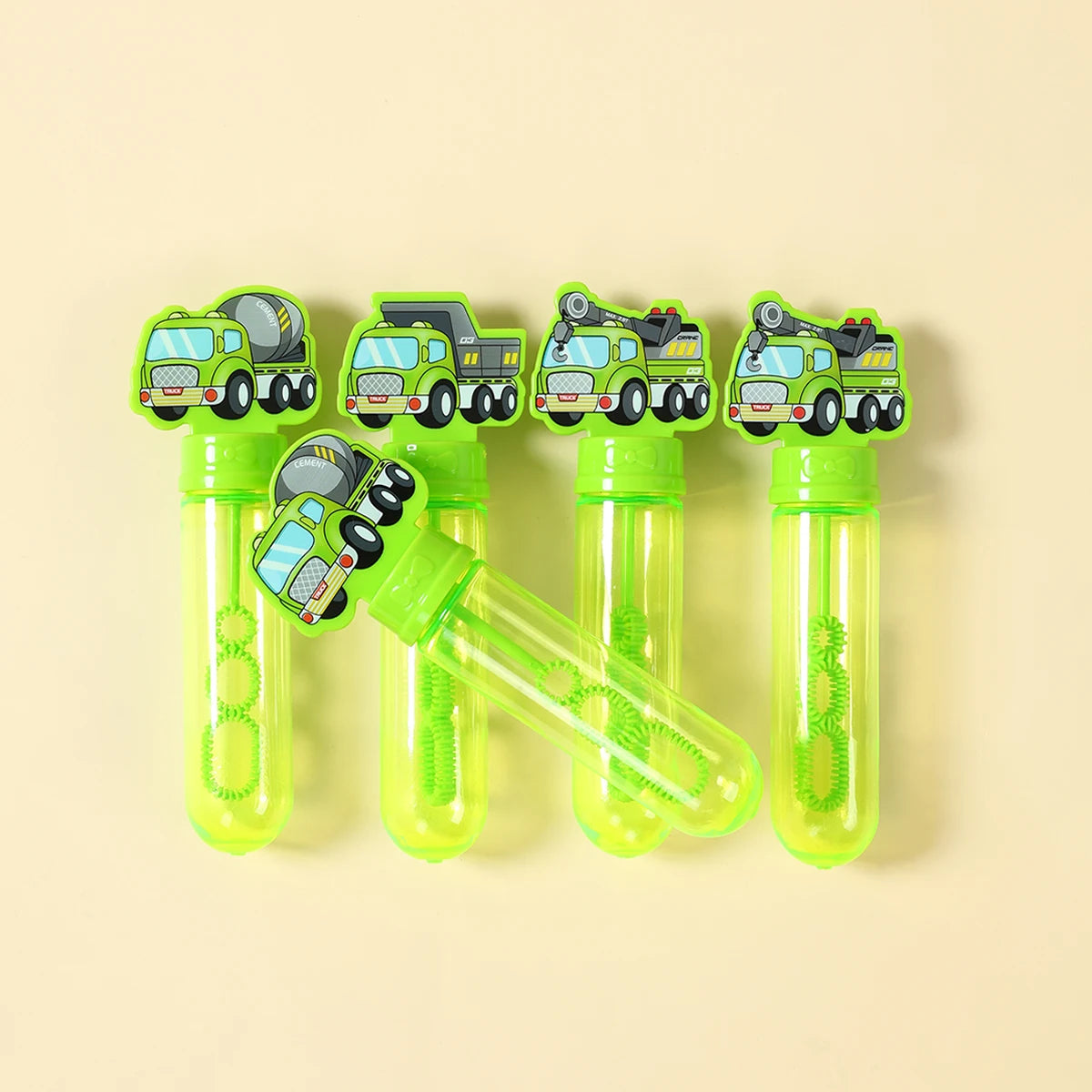 Engineering Vehicle Bubble Tube Soap Bottle Construction Birthday Party Decor Kids Favors Toys for Guests Gifts Baby Shower