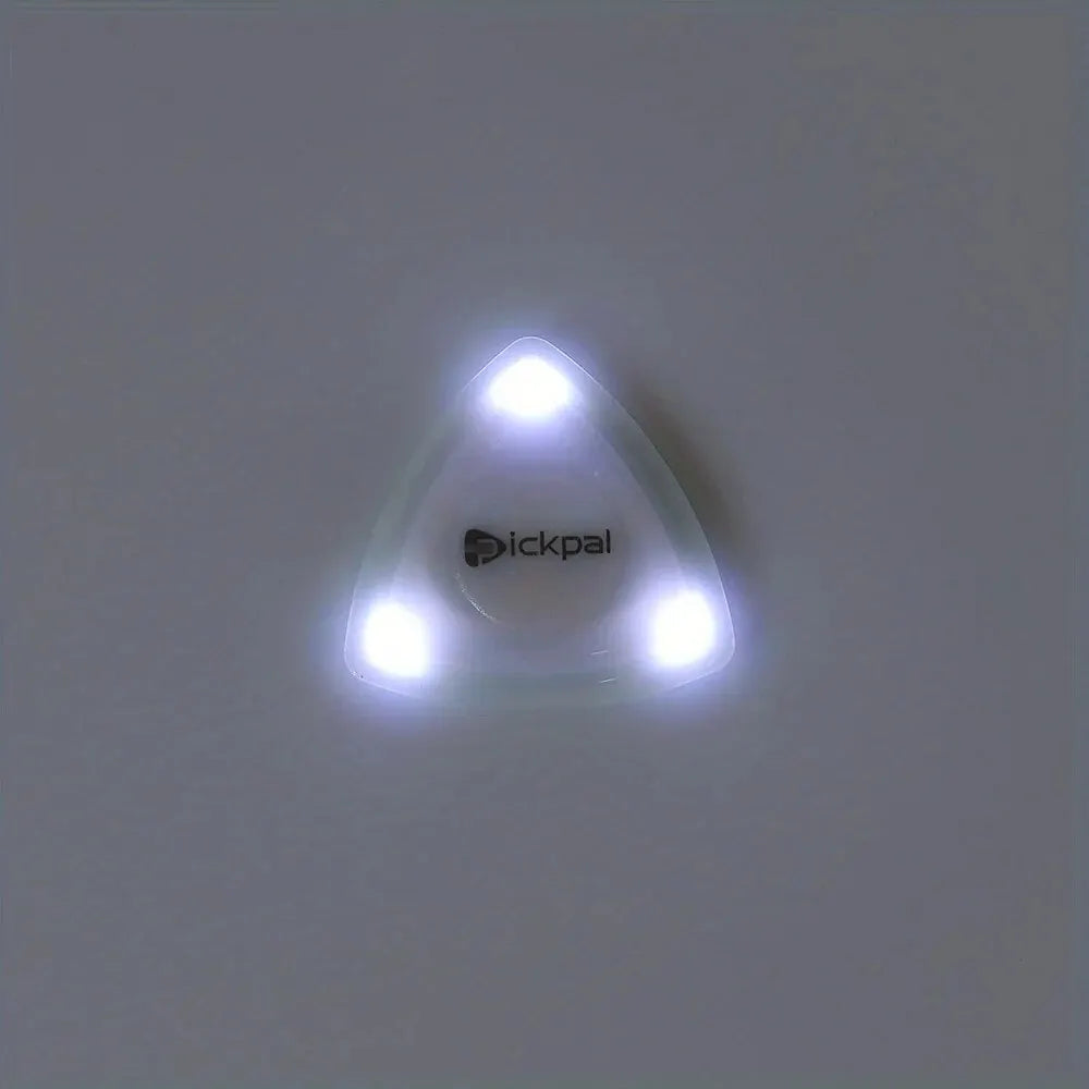 Miwayer LED Luminous Guitar Picks &ndash; Three Color Light White
