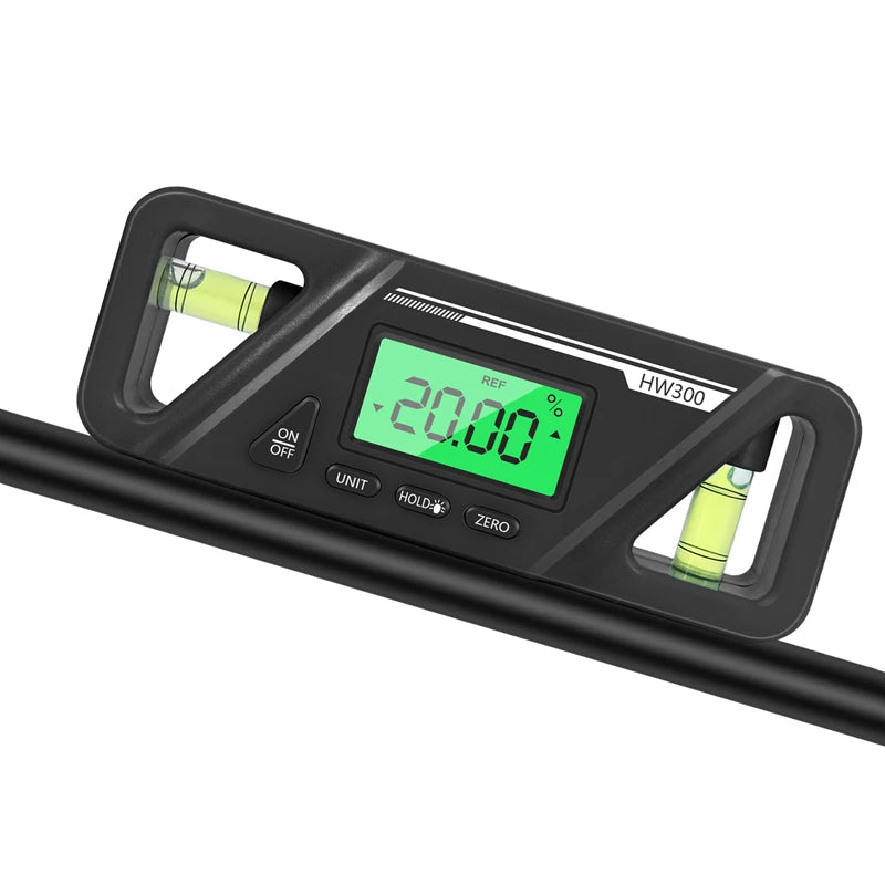 HW300 Inclinometer &ndash; LCD Display Protractor Level Meter