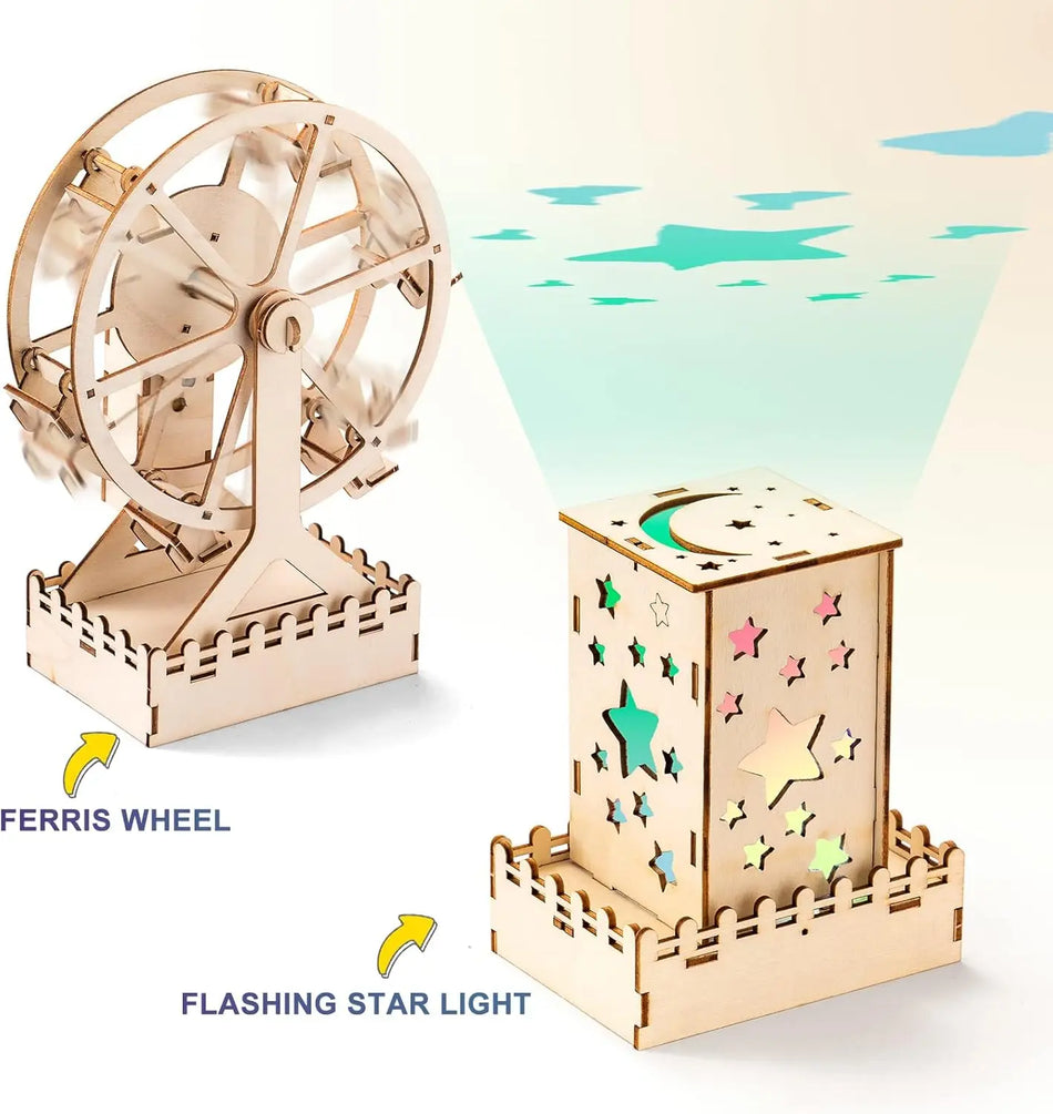 Set STEM de meșteșuguri din lemn Puzzle-uri 3D Jucării educaționale