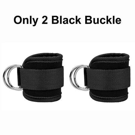COYOCO Ankle Straps Resistance Bands - Yoga, Pilates &amp; Crossfit Home Gym Only 2 Black Buckle