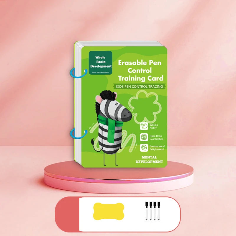 Reusable Montessori Magic Practice Copybook for Child Handwriting Education Brain development-A