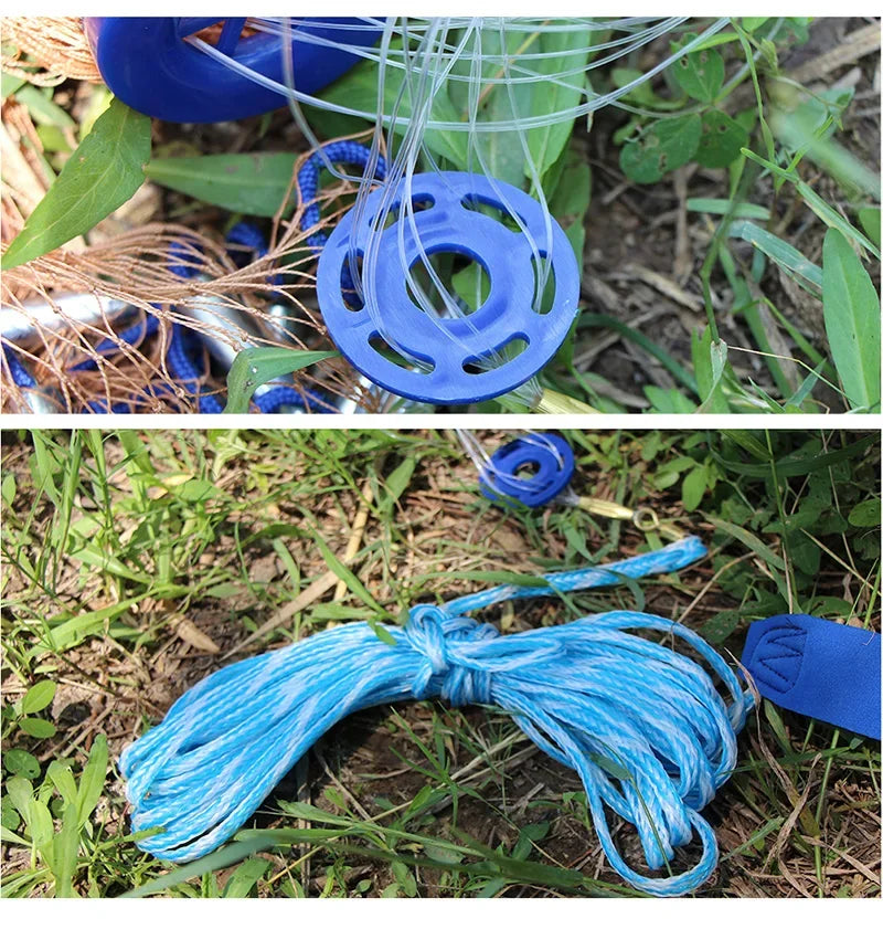 Lawaia Cast Net with Multifilament/Monofilament Line and Steel Sinker for Fishing