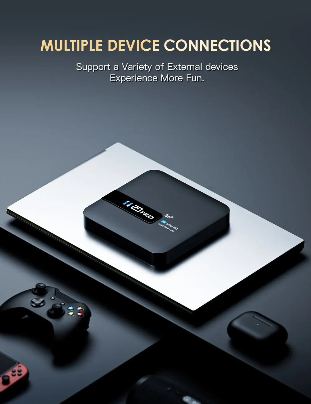 HONGTOP H20PRO Smart TV Box &ndash; WiFi6 6K 4K HDR Streaming