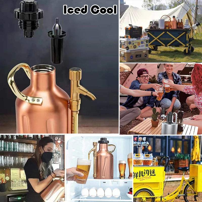 New Design UnThreaded CO2 Cartridge 16G &ndash; Refillable