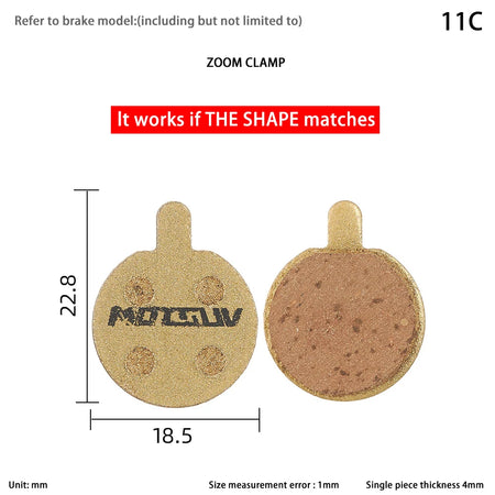 Copper Base Bike Brake Pads &ndash; Broad Disc Brake Compatibility 11C
