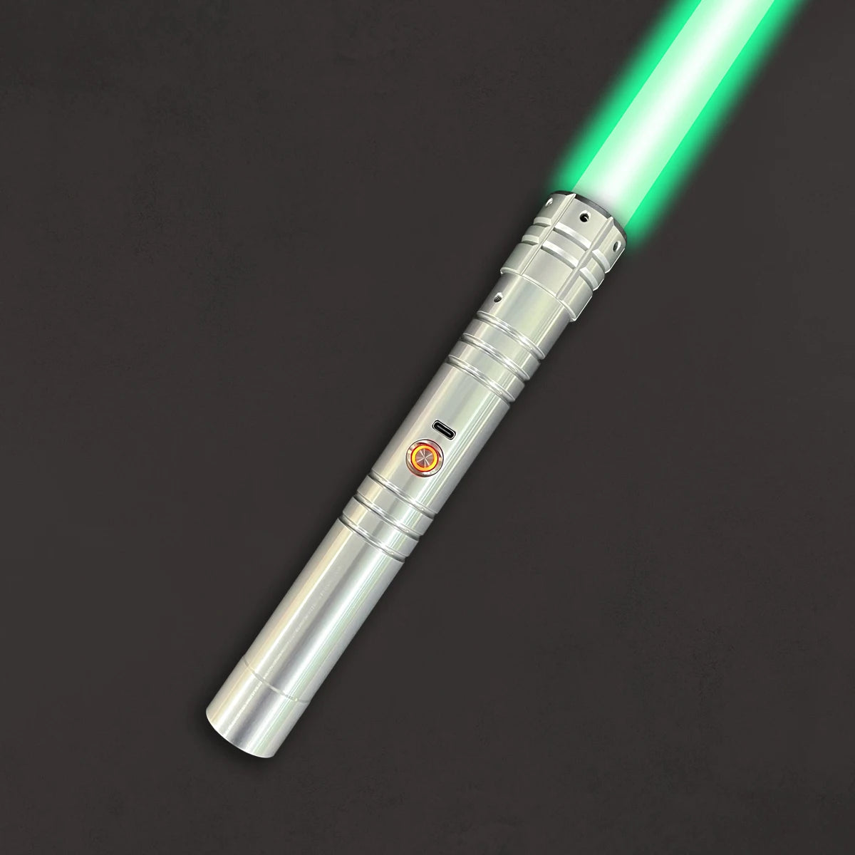 Heavy Dueling Lightsaber with Soundfonts and Colour Changing Blade - 56 cm Cosplay Toy 1 PCS LED Silver 3-2