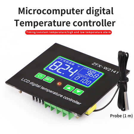 ZFX-W2141 AC 220V Digital LED Thermostat - Temp Regulation Default Title