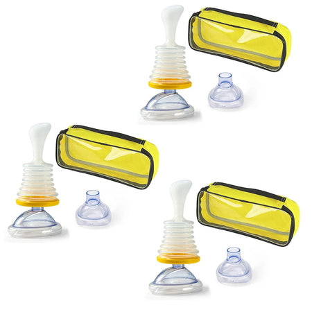 First Aid Kit Choking Rescue Device &ndash; Adult And Child Safe yellow bag 3 set