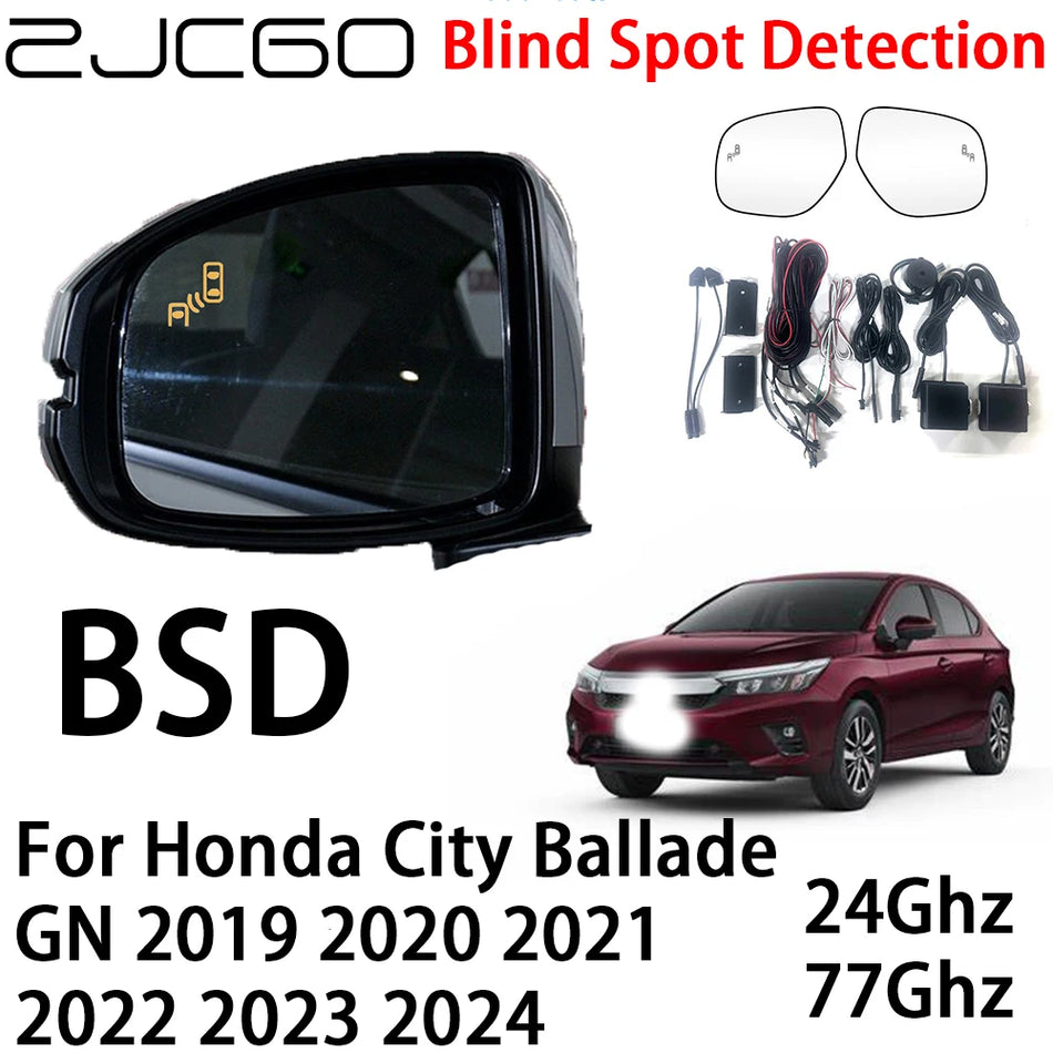 Radarų įspėjimo sistema Honda City Ballade GN BSD dvigubais MmWave radarais galinio buferio saugumo atnaujinimas