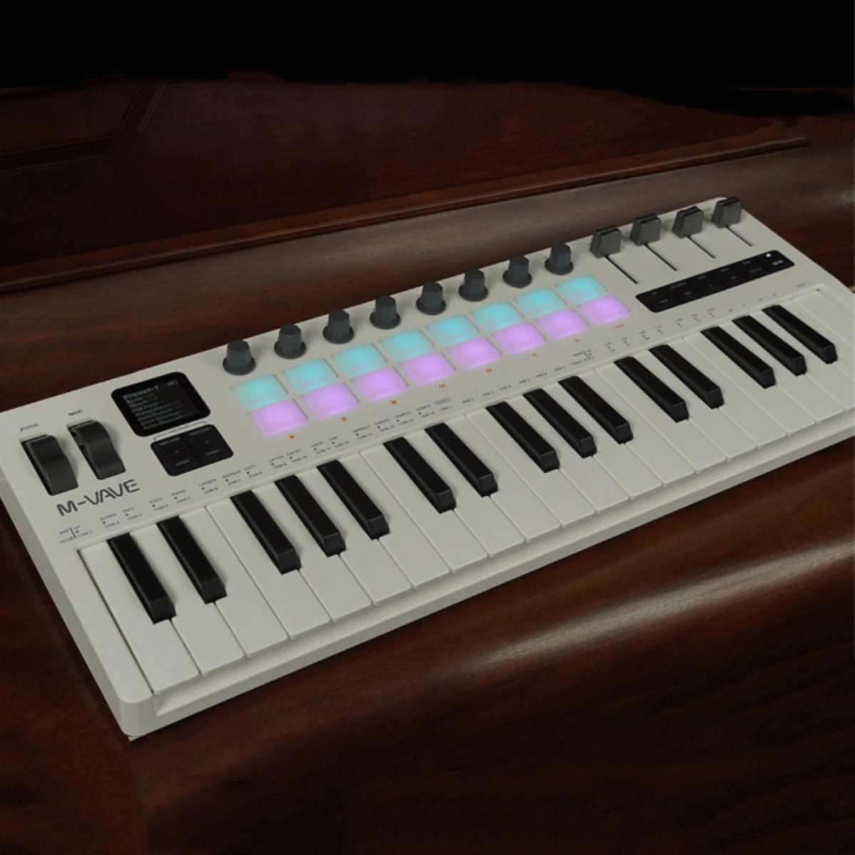 M-VAVE SMK-37 PRO MIDI Controller Keyboard &ndash; RGB Pads