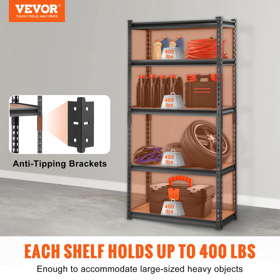 Vevor 5 Tier Heavy Duty Storage Shelving Unit Garage