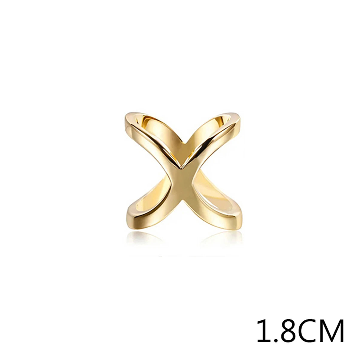 X-Shaped Silk Scarf Buckle Brooch &ndash; Shiny Multifunctional Jewelry Accessory Gold 1.8cm