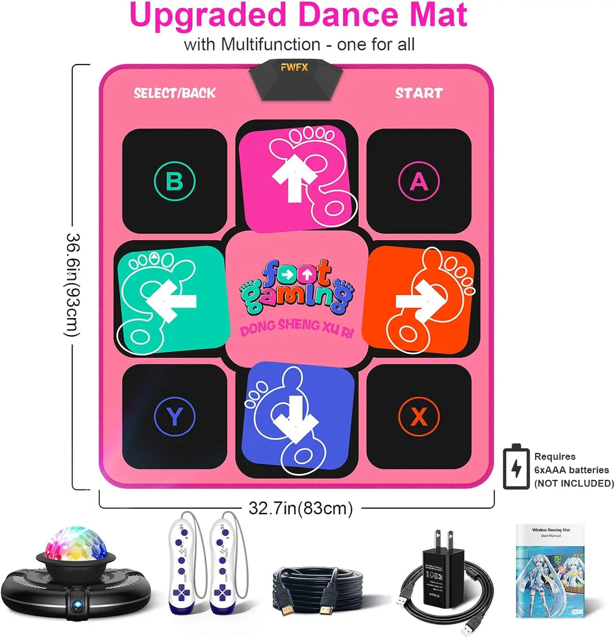 Dance Mat Game for TV PC &ndash; Wireless Multi-Game Fitness Carpet