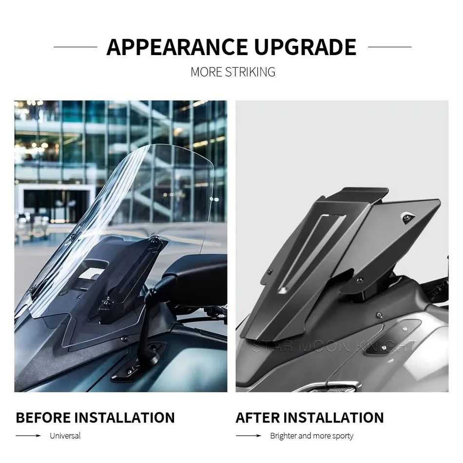 Yamaha TMAX560 aluminijasti vetrobran z deflektorjem vetra za 2022 2023 motocikel karoserija