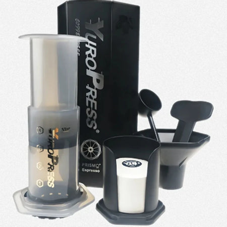 YRP Portable Espresso Coffee Maker with 350 Paper Filters Starter