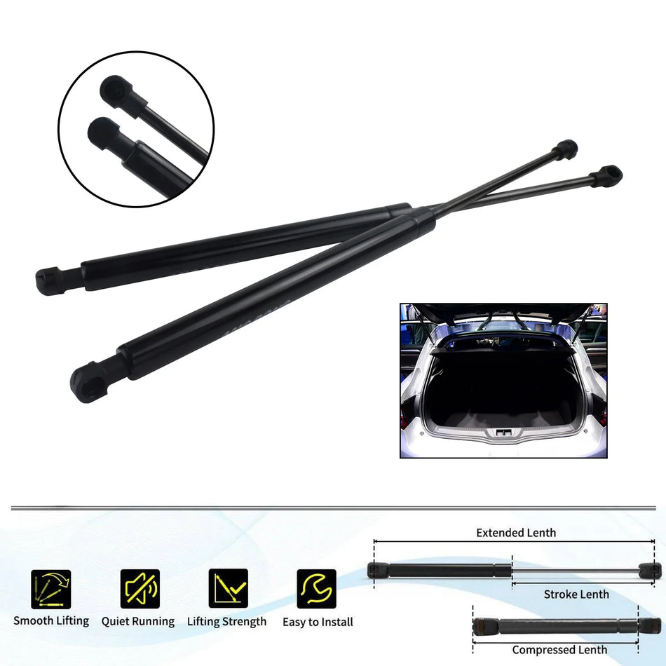 Tailgate Gas Struts for Renault Megane MK2 Hatchback Pair 500N 417mm Suitable Aftermarket Replacement